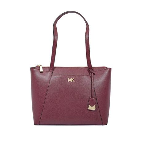 michael kors maddie leather tote|Maddie Medium Crossgrain Leather Tote .